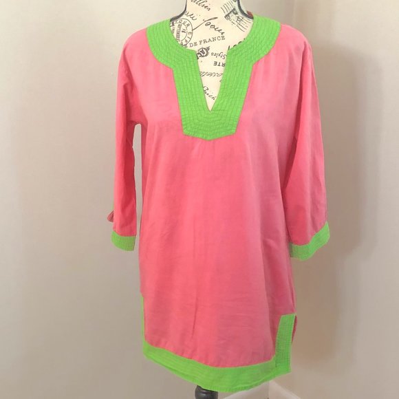 Top It Off Other - Pink Beach Pool Cover Up Size S Pre-Owned.